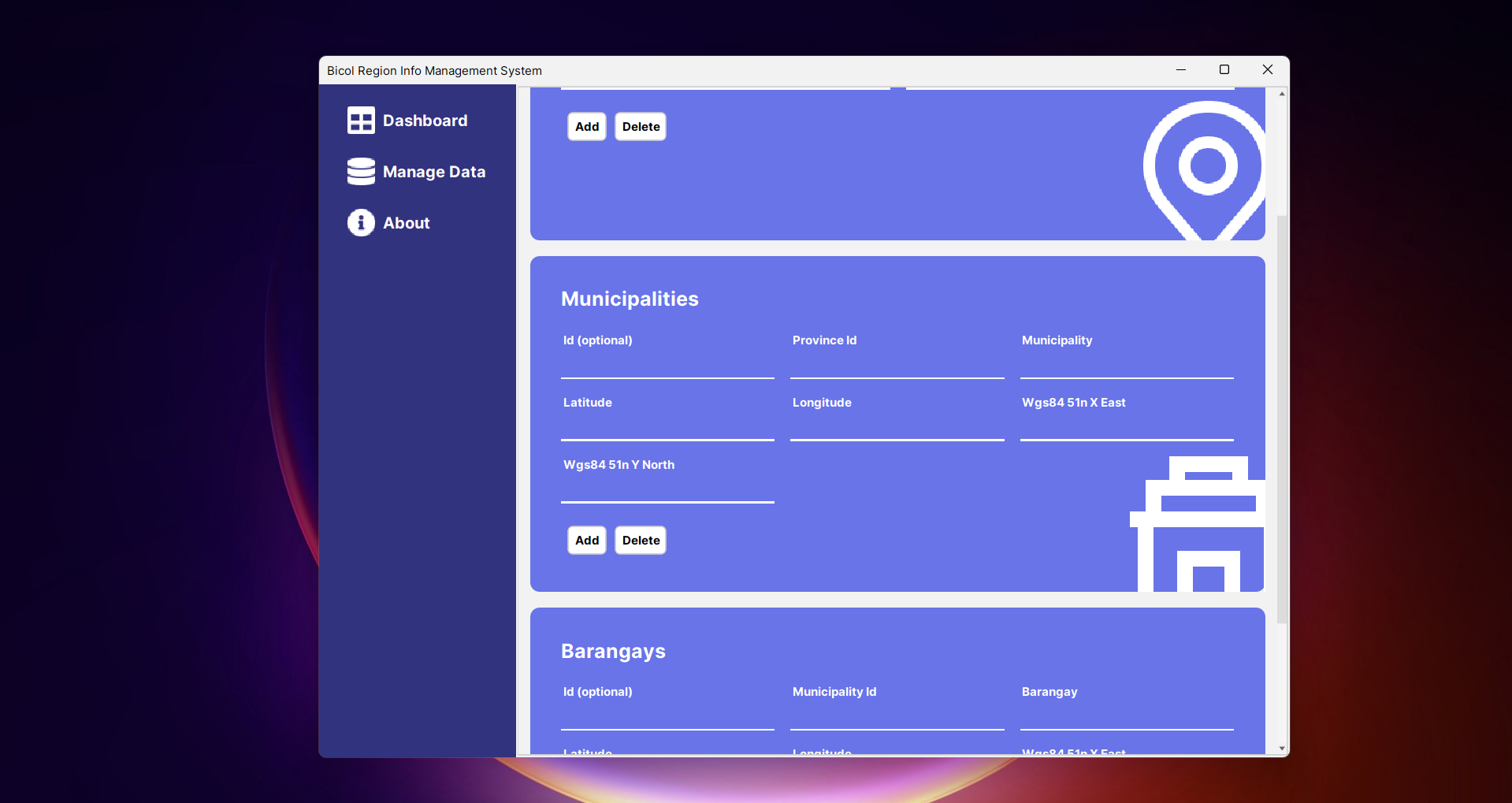 error loading project image