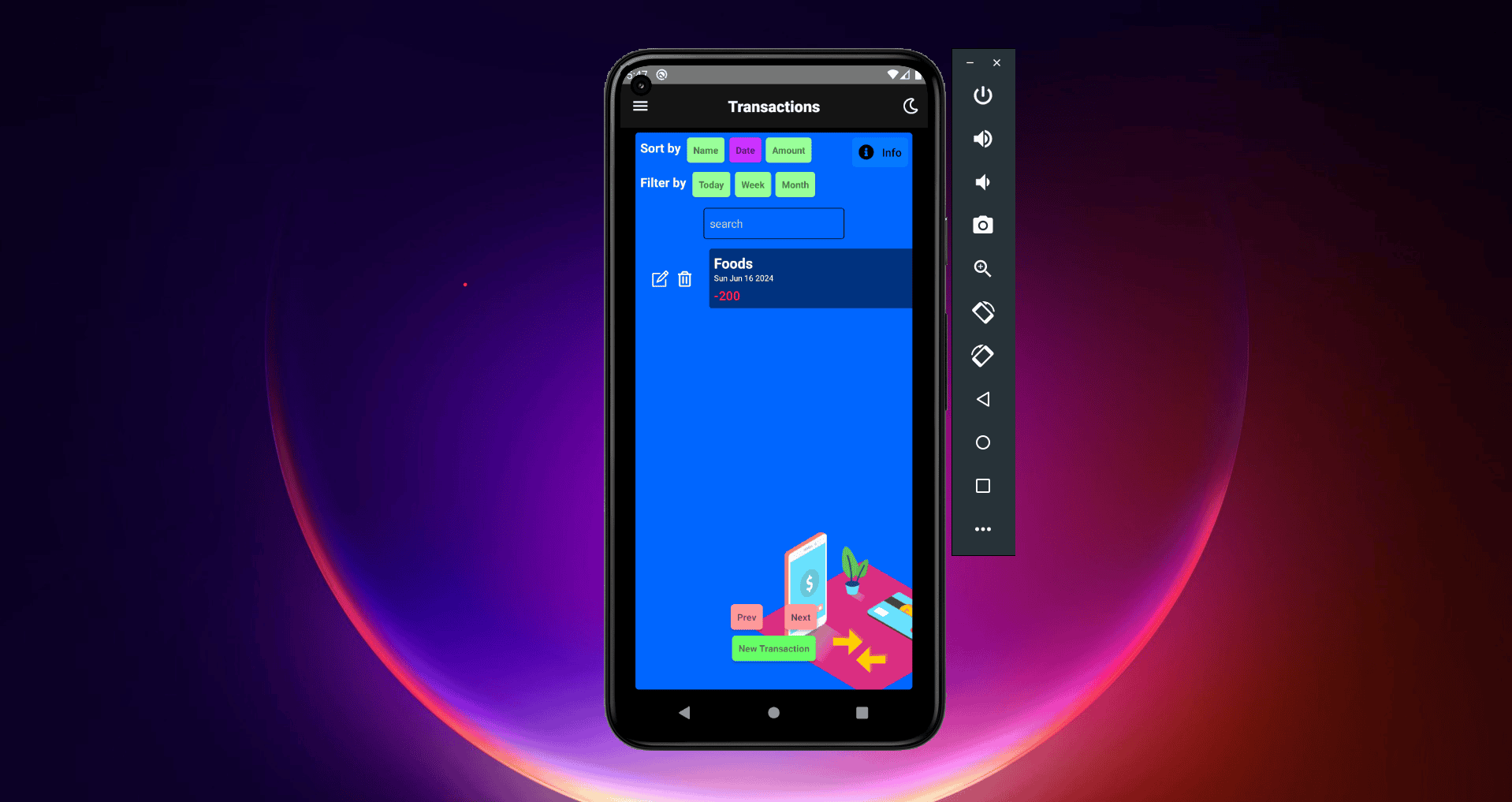 error loading project image
