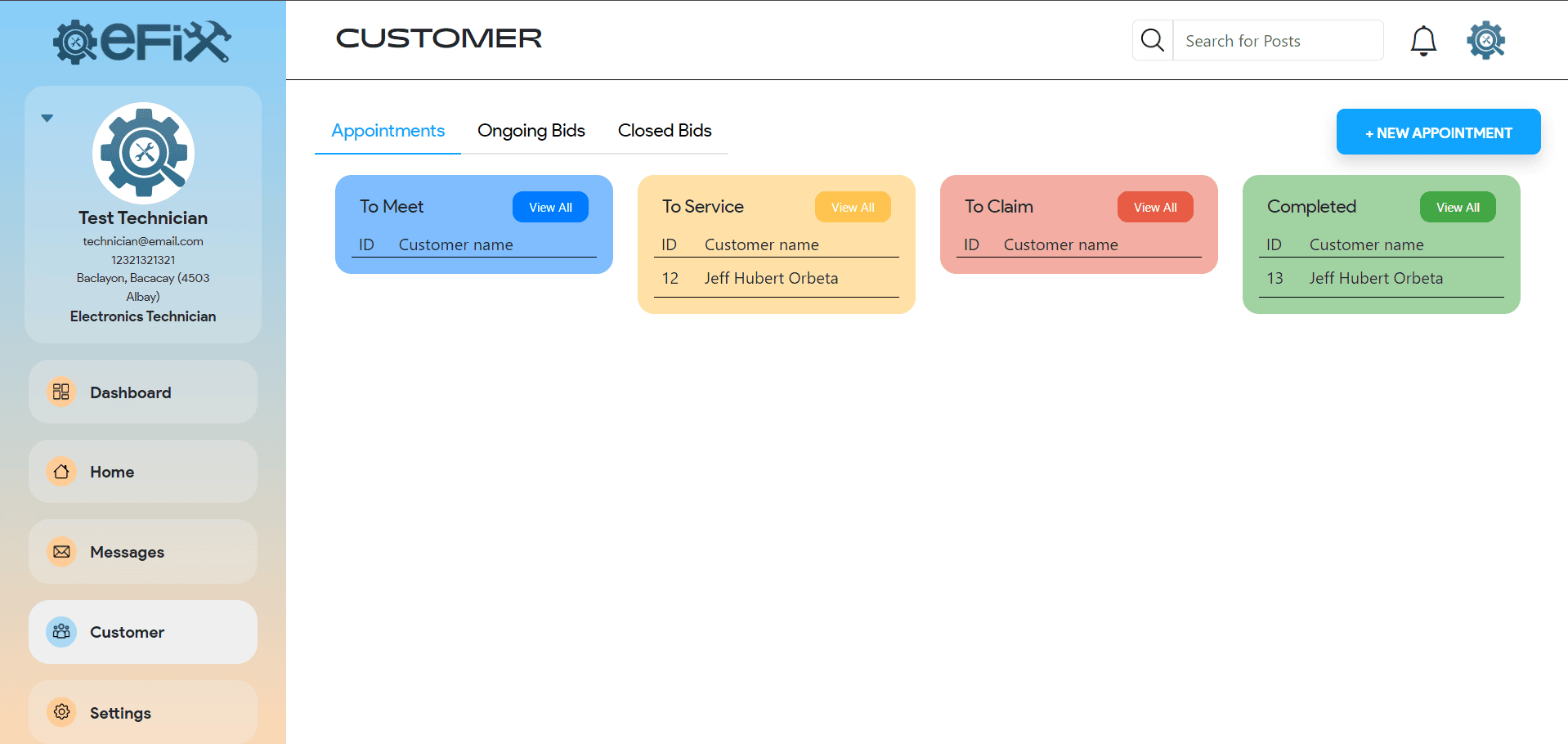 error loading project image
