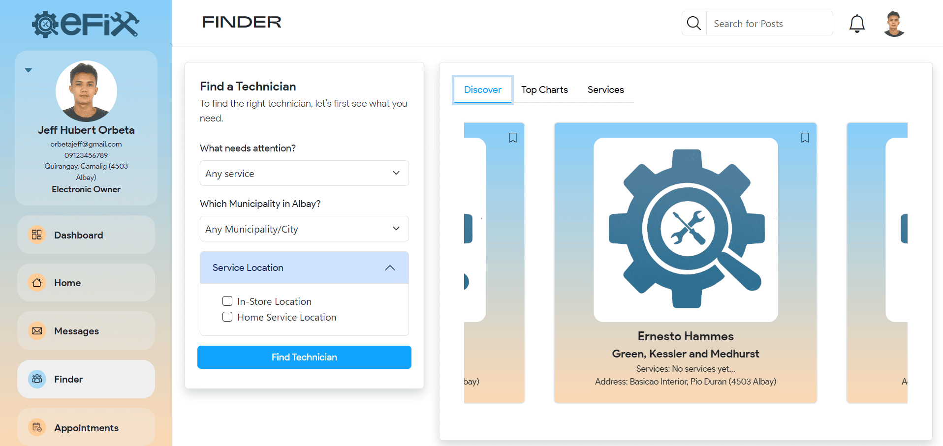error loading project image