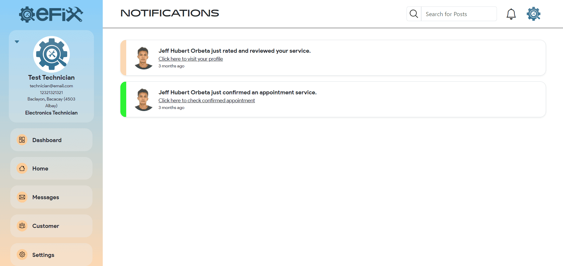 error loading project image