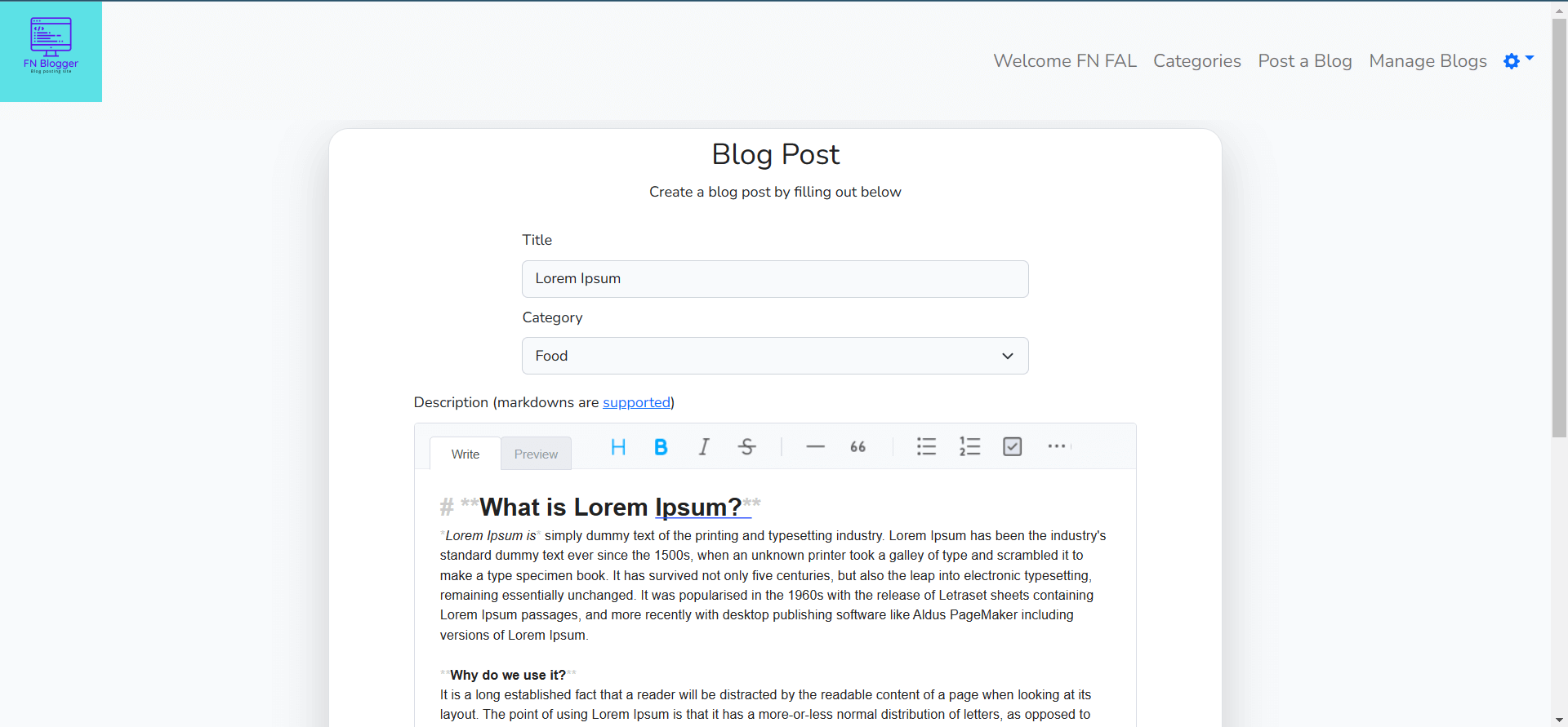error loading project image