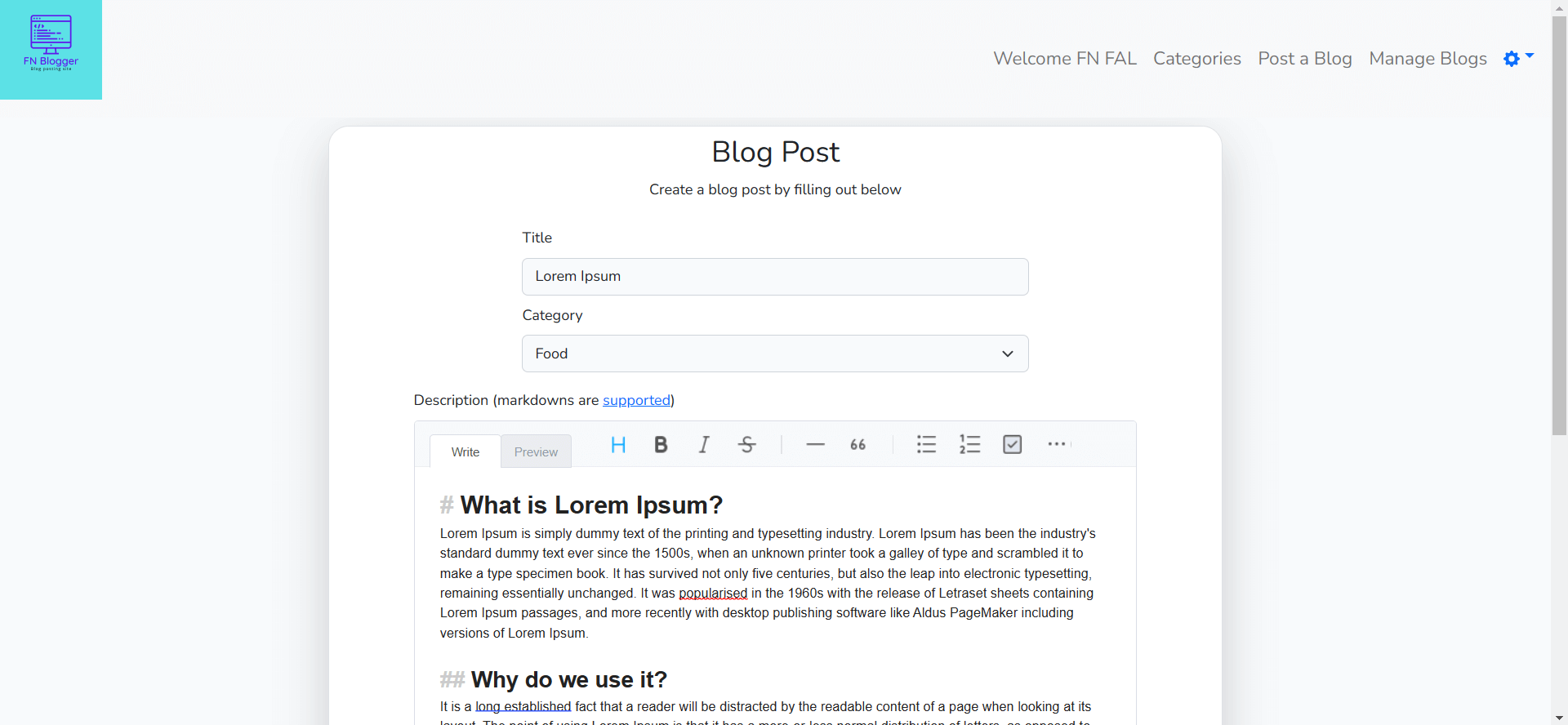 error loading project image