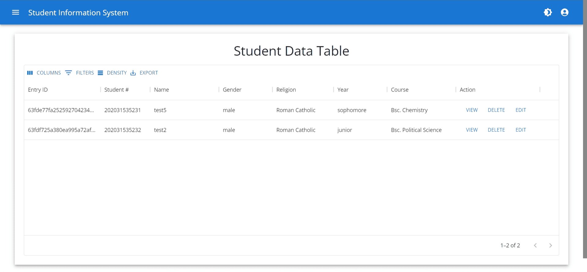 error loading project image