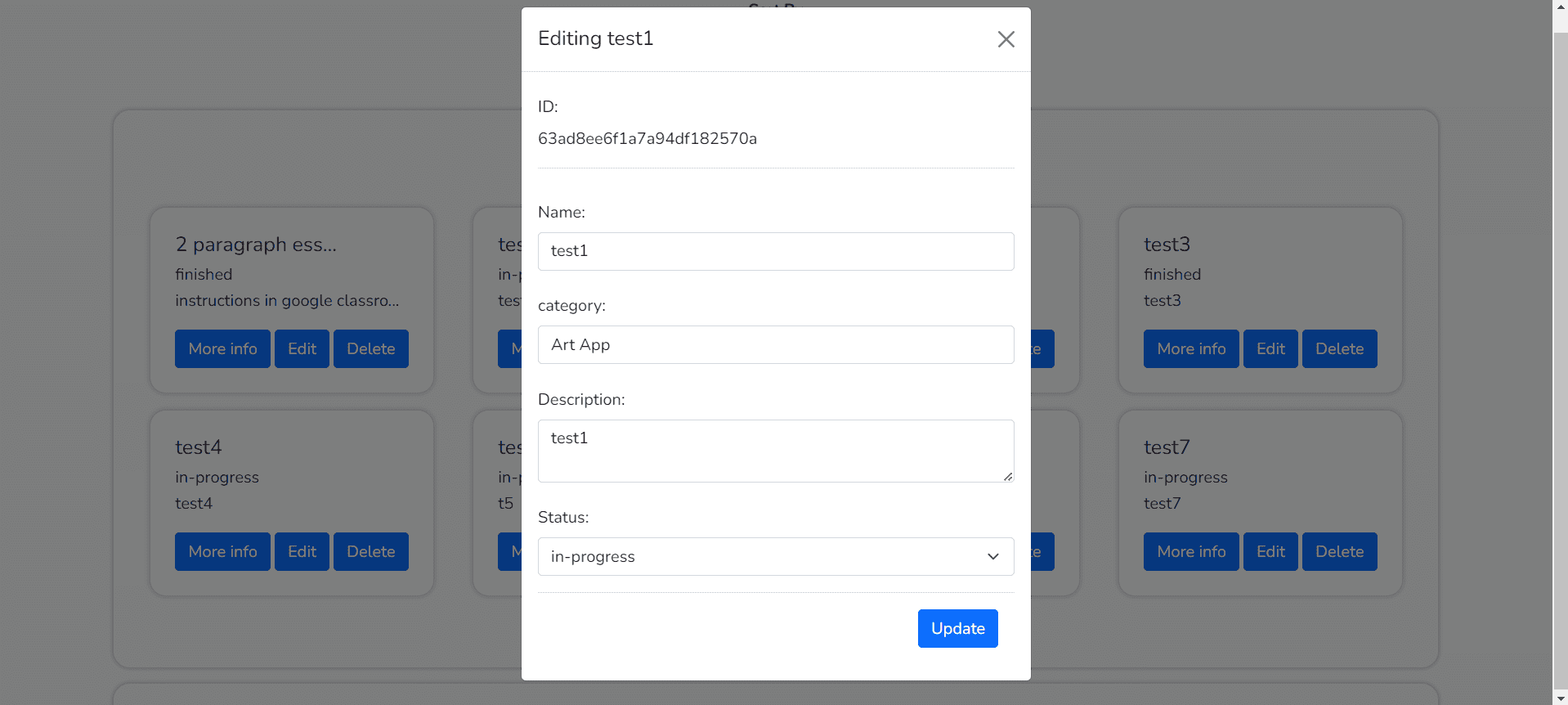 error loading project image